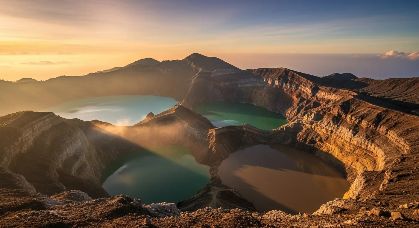 Kelimutu Tour — Private Sunrise Trip to the Coloured Lakes